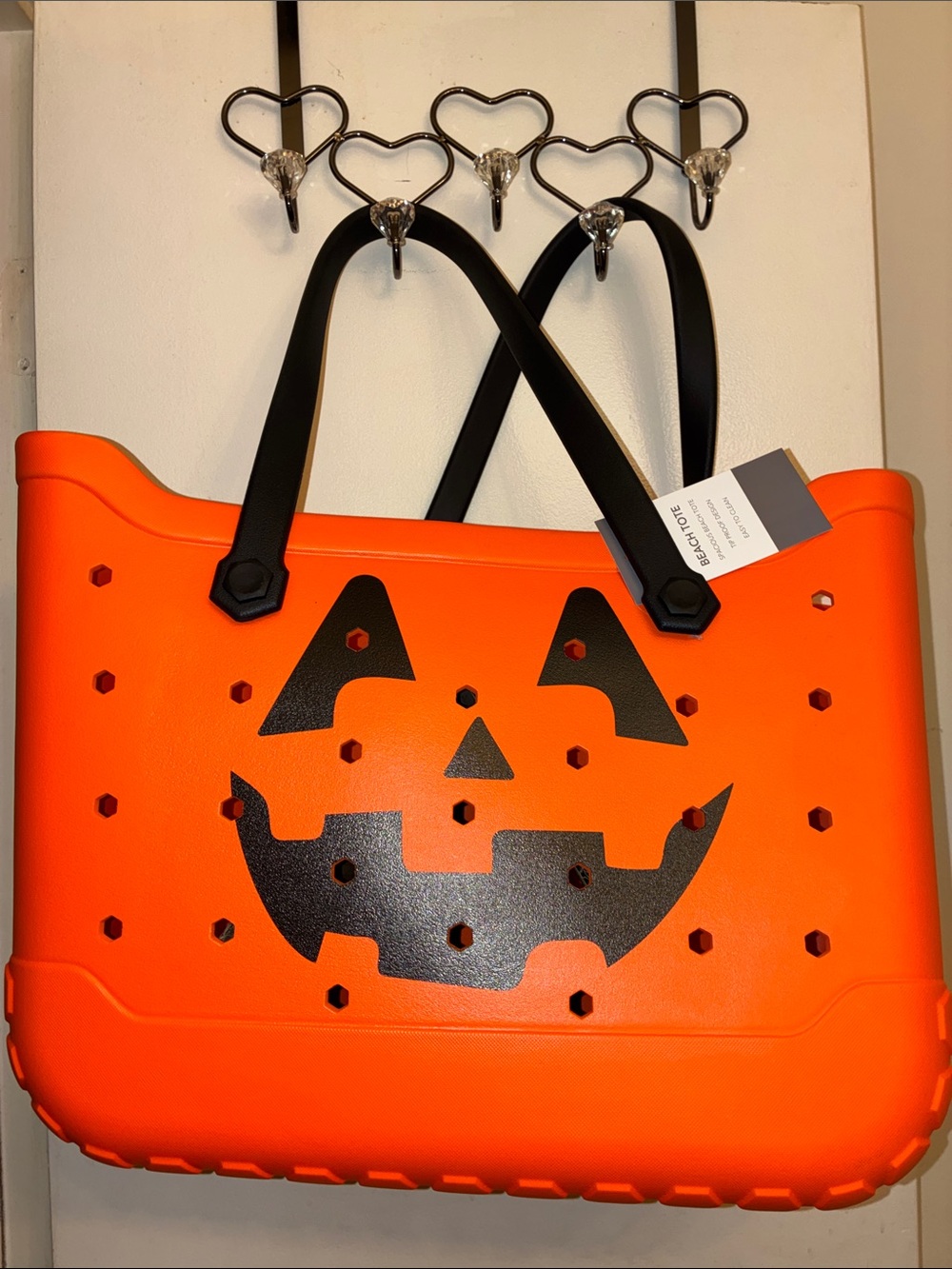 Halloween pumpkin oversized tote bag